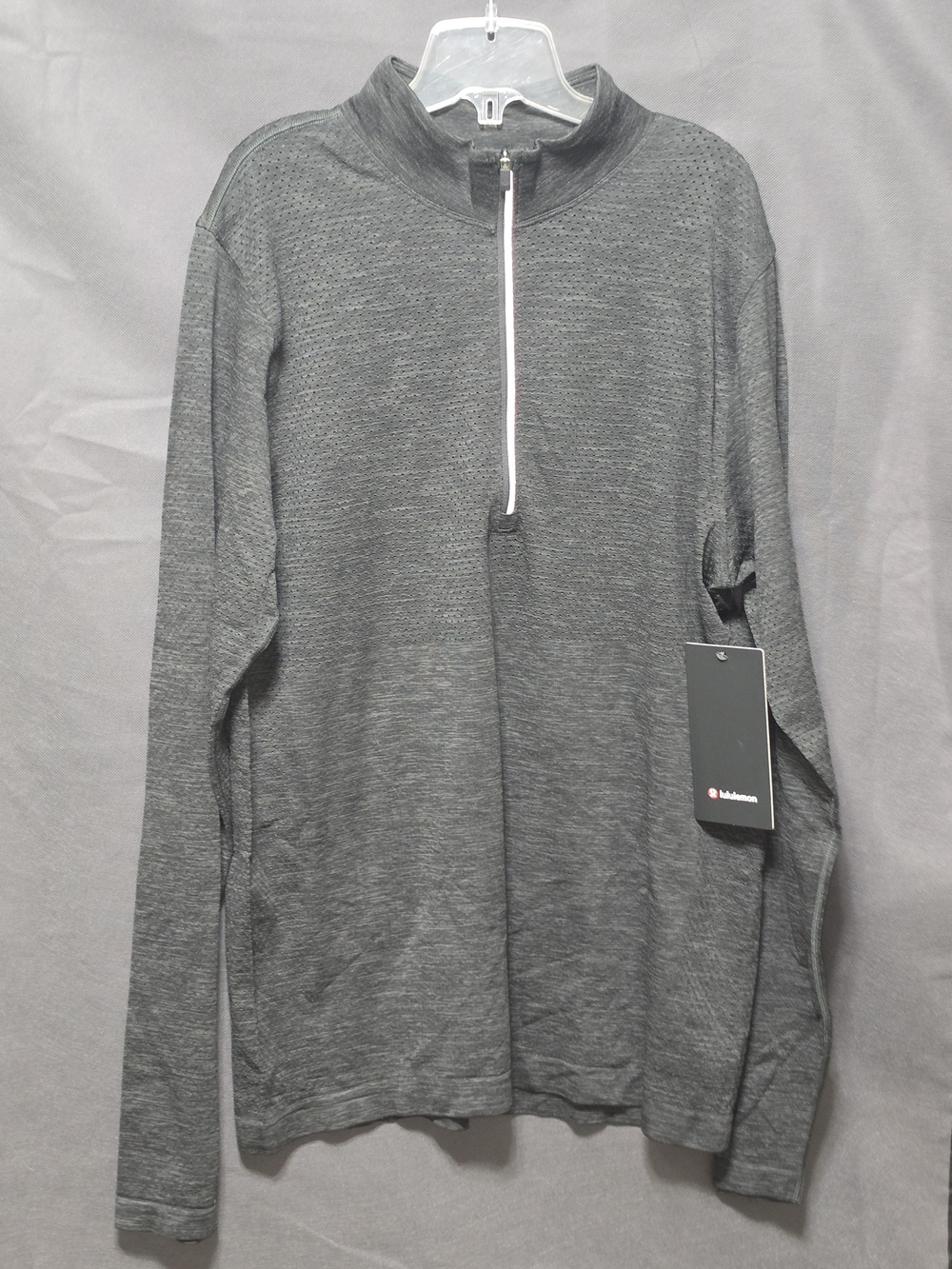 lululemon athletica Men's Charcoal Gray Half-Zip Pullover